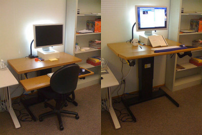 sit/stand desk